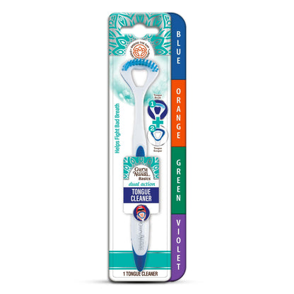 Dual Action Tongue Cleaner – 1 Pack (Colors May Vary)