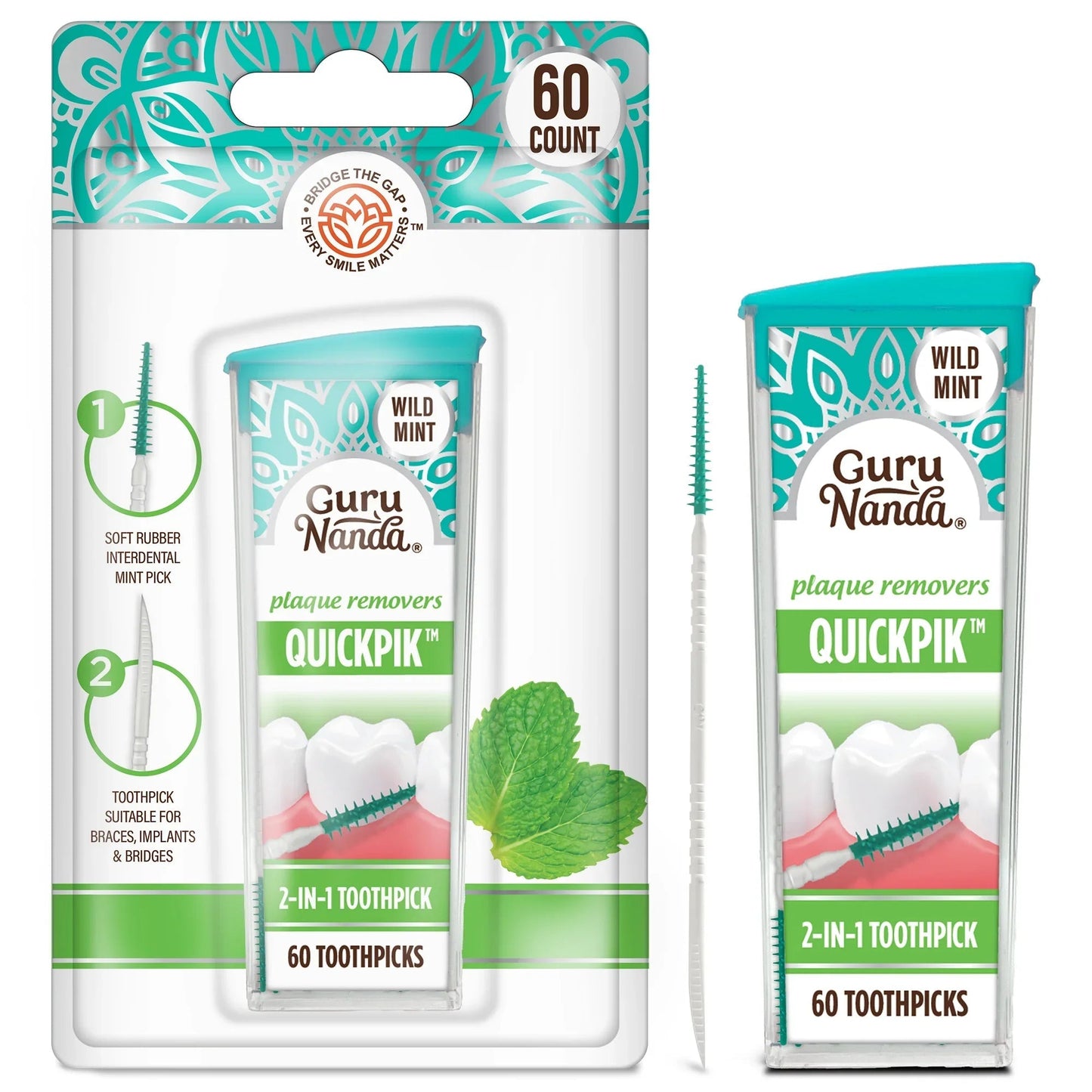 2-in-1 QuickPik Toothpick with Travel Case