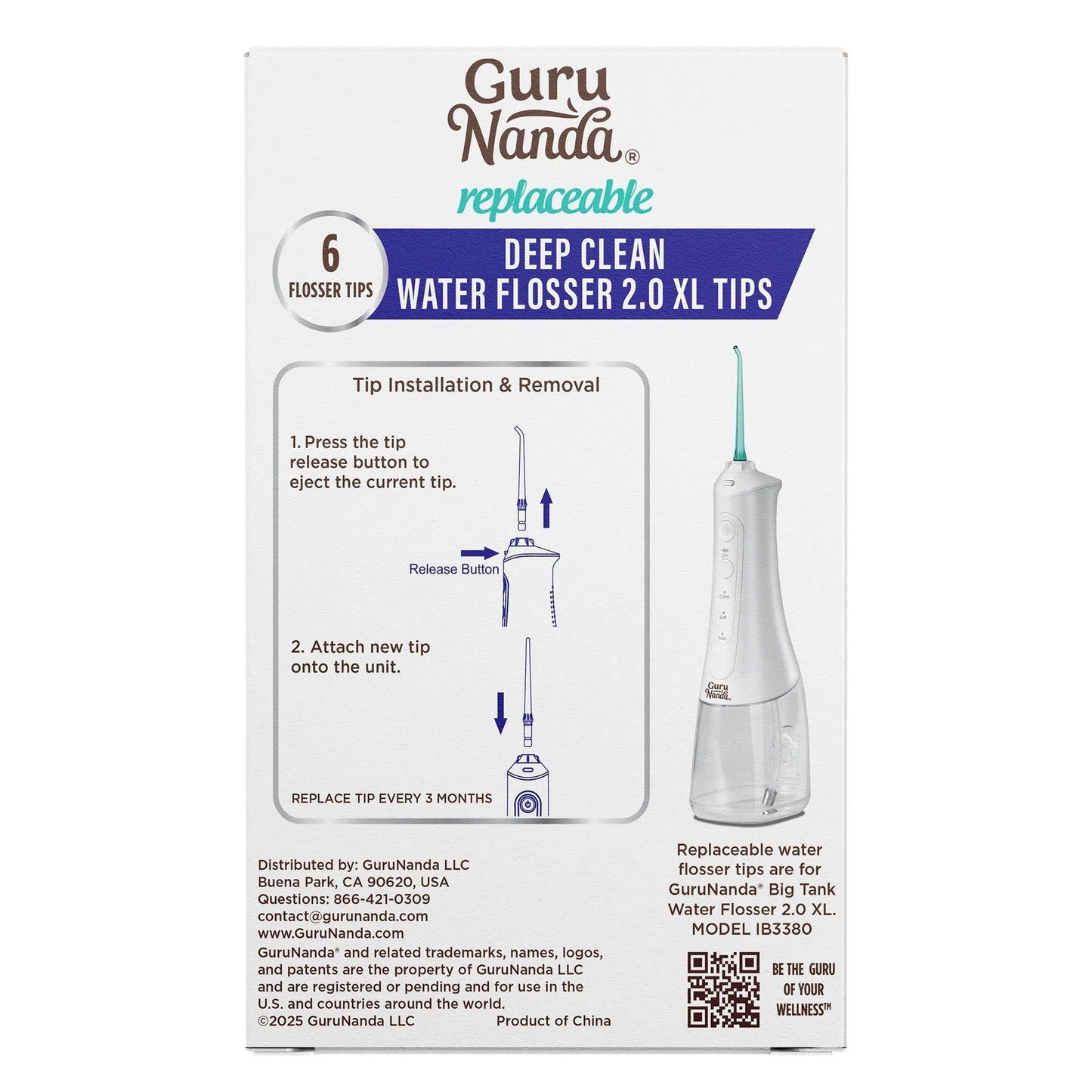 Replacement Floss Tips for Deep Clean Dental Water Flosser 2.0 XL