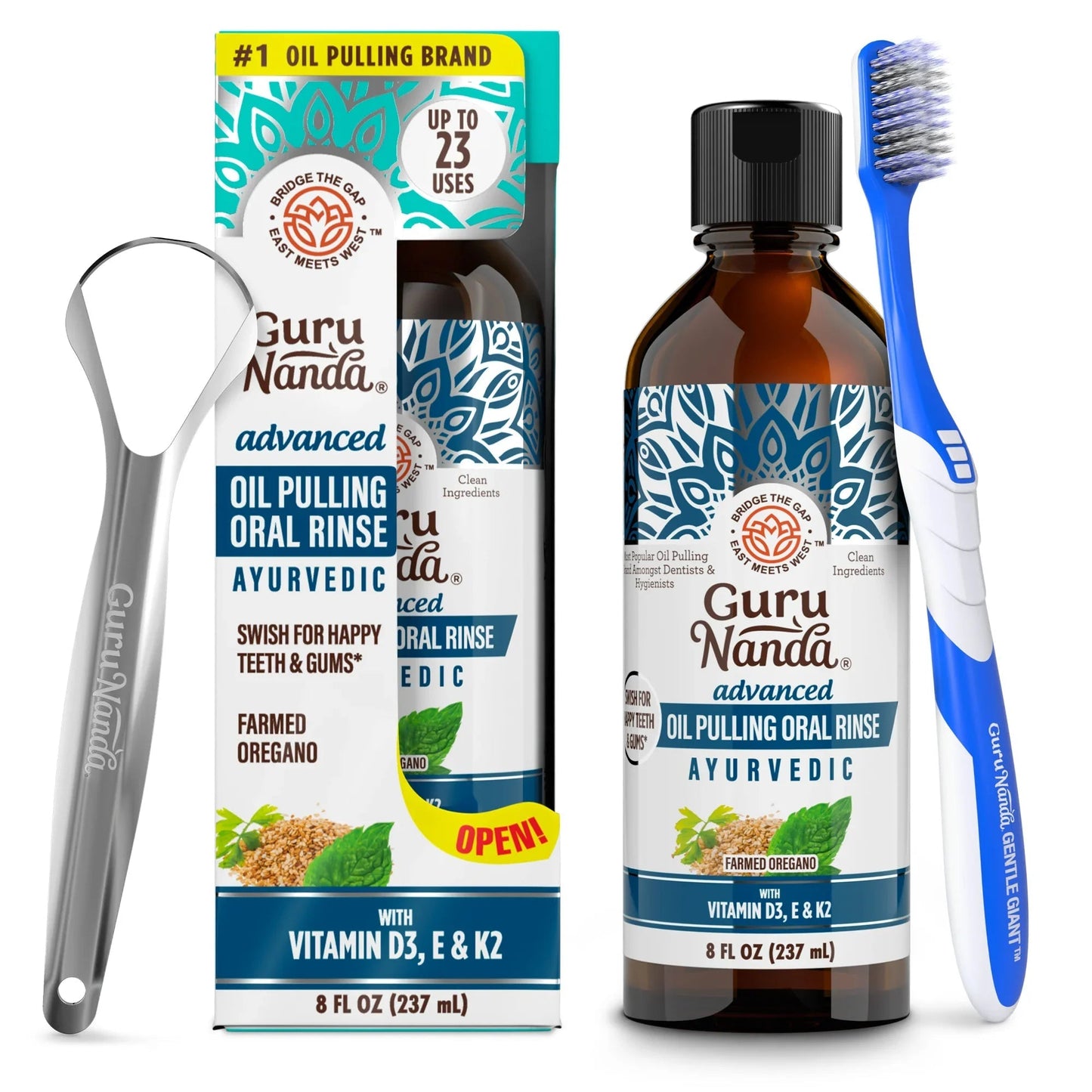 Advanced Oil Pulling with Sesame & Oregano – 8 fl oz