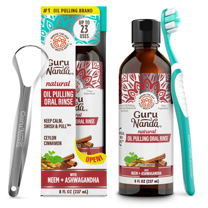 Cinnamon & Coconut Oil Pulling with Neem & Ashwagandha