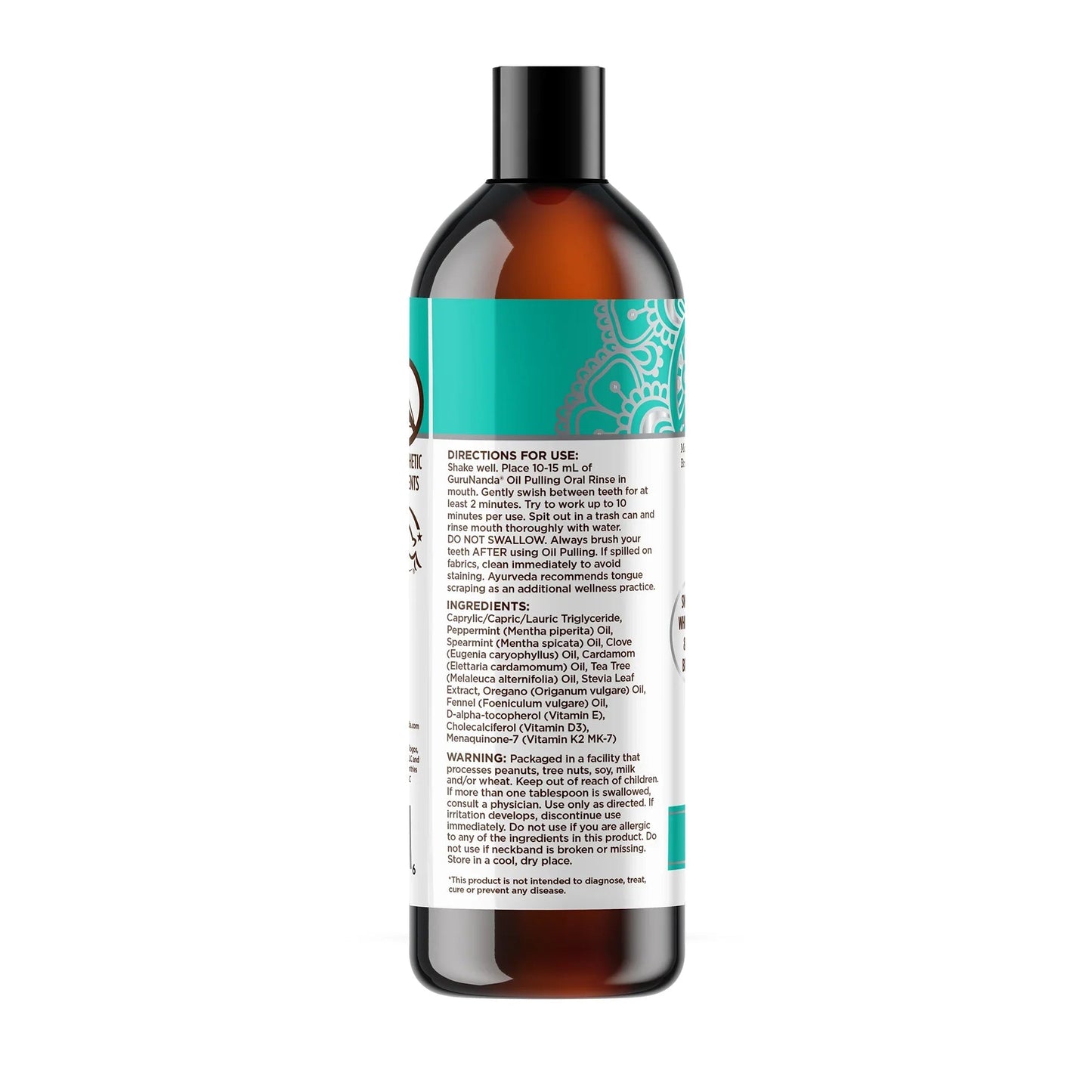 Cocomint Oil Pulling with 7 Essential Oils & Vitamins D3, E & K2 – 8 fl oz – 6 Pack