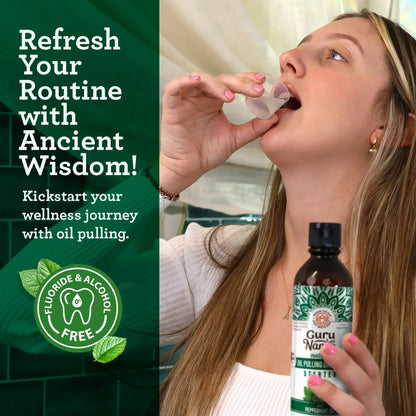 Coconut & Peppermint Oil Pulling, Starter Kit – 8 fl oz