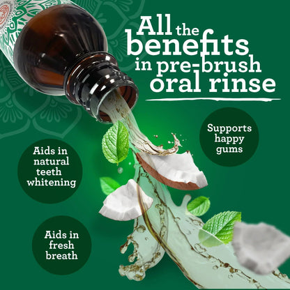 Coconut & Peppermint Oil Pulling, Starter Kit – 8 fl oz