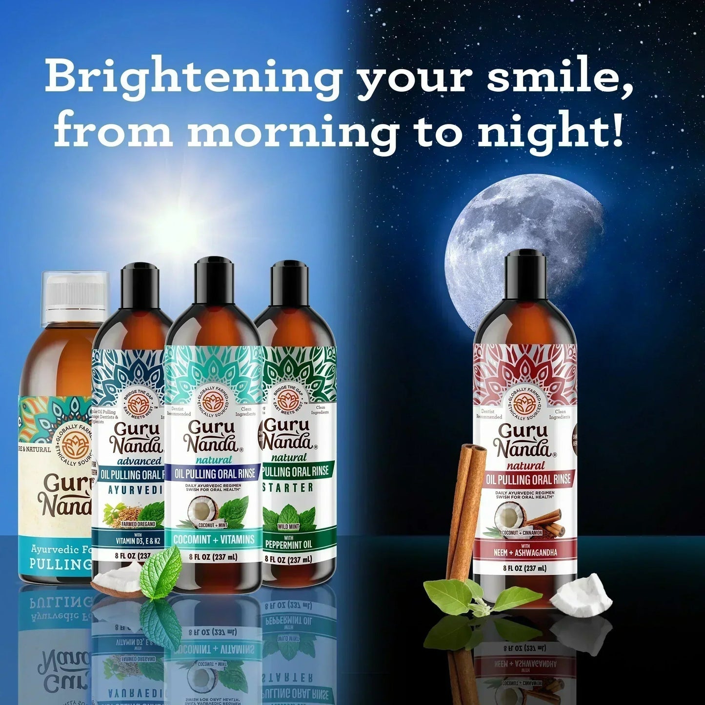 Coconut & Peppermint Oil Pulling, Starter Kit – 8 fl oz