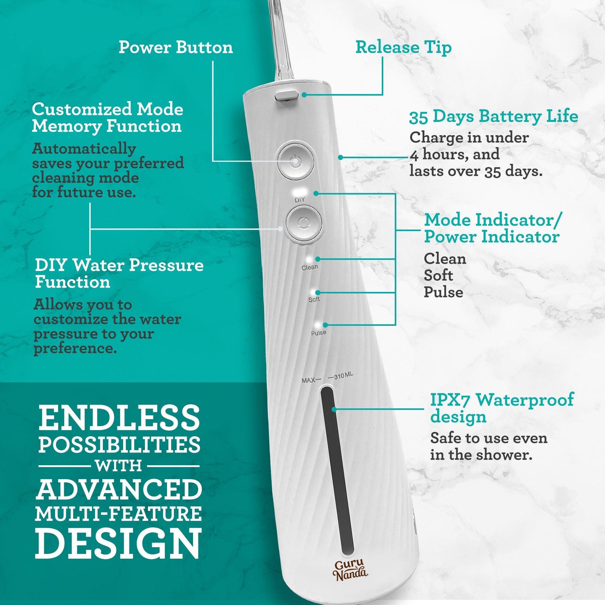 Lion & Lamb 2.0 Portable Sonic Toothbrush & Water Flosser