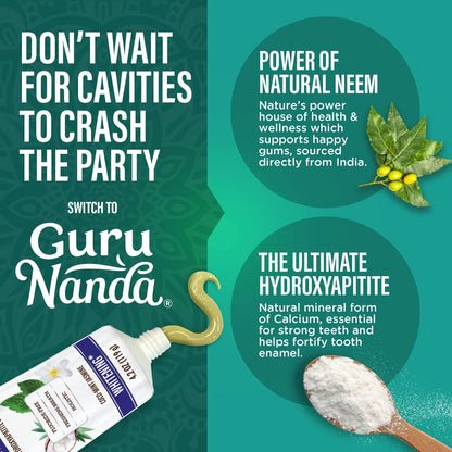 Travel-Size Hydroxyapatite & Neem Whitening Toothpaste, Fluoride Free – 1 oz
