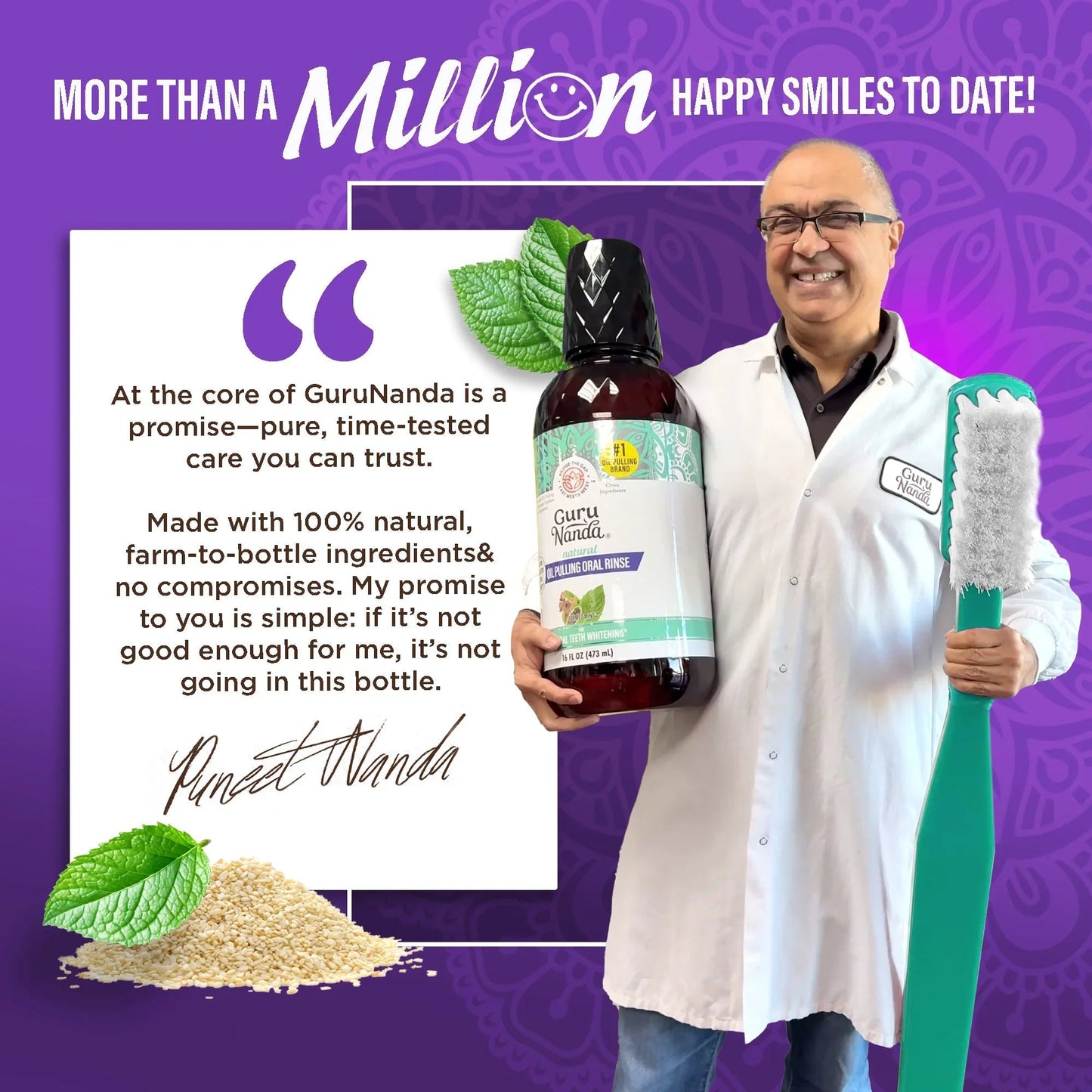 Sesame & Peppermint Oil Pulling – 8 fl oz