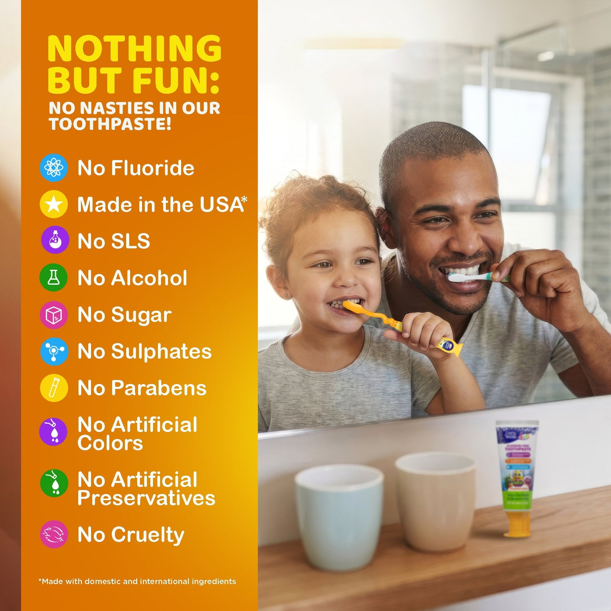 Kids Toothpaste with Xylitol & Hydroxyapatite, Strawberry Mango – 0.98 oz