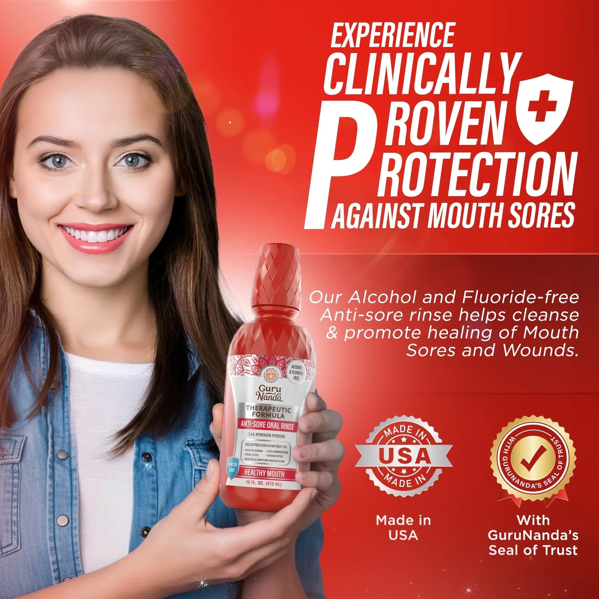 Anti-Sore Oral Rinse, Winter Mint