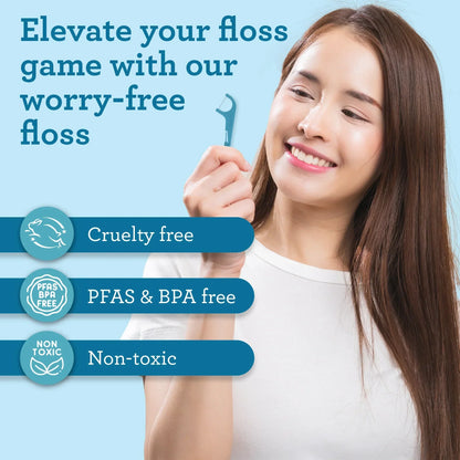 Quad Clean Floss Picks 4-in-1
