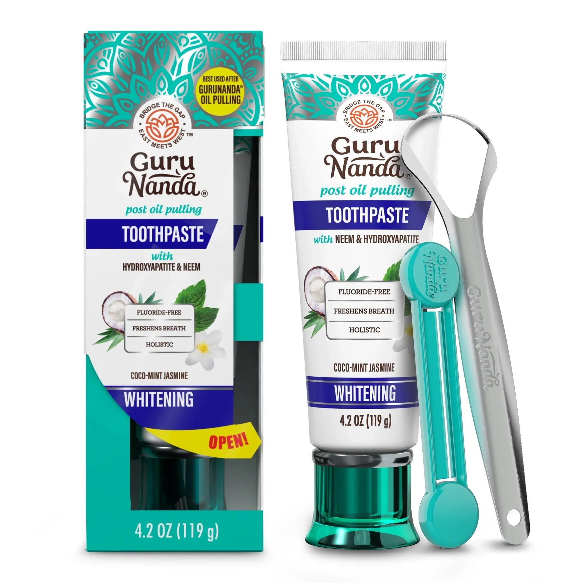Hydroxyapatite & Neem Whitening Toothpaste, Fluoride Free