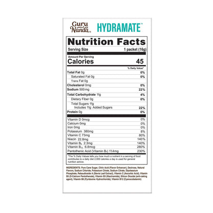 Hydramate Electrolyte Drink Mix, Lemon Lime – 2 Count
