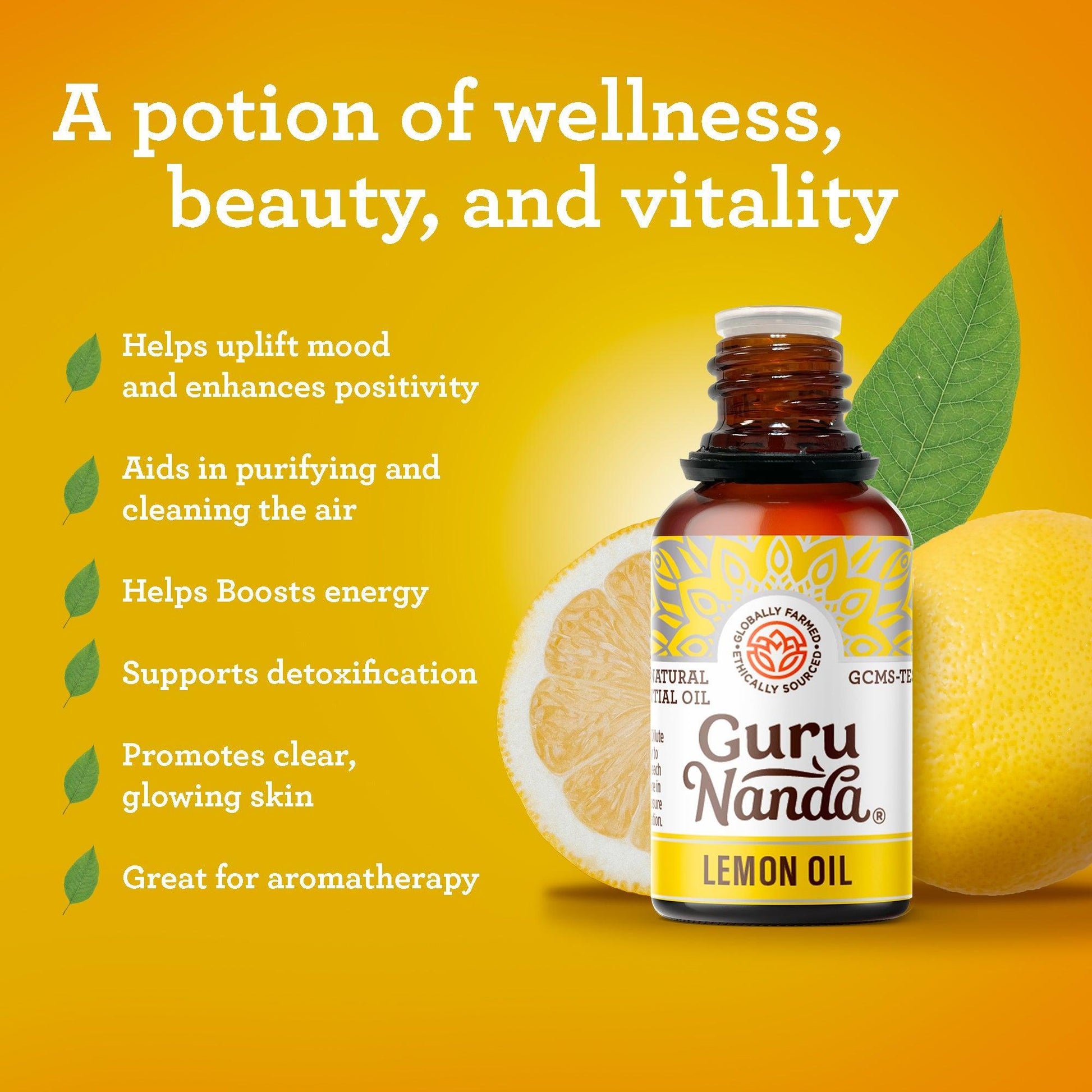 Lemon Essential Oil, 15 ML - 2 PK