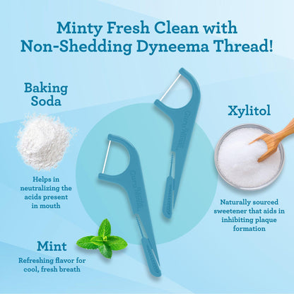 Quad Clean Floss Picks 4-in-1